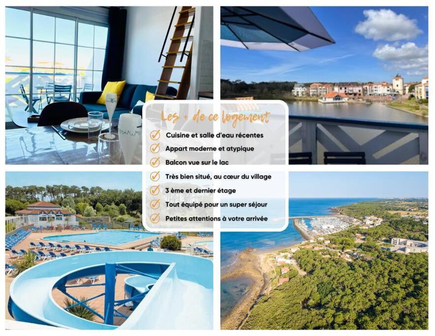 "Le Filet Du Lac" Appartement Atypique, 5 Personnes, Duplex, Vue Lac, Acces Parc Aquatique Gratuit Talmont-Saint-Hilaire Zewnętrze zdjęcie